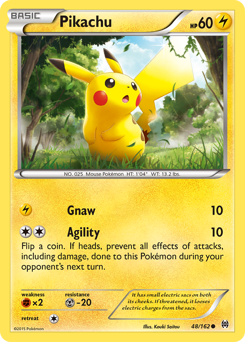 Pikachu card art