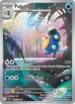 Palpitoad - 104/086 card art