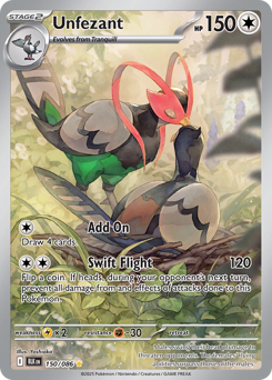 Unfezant - 150/086 card art