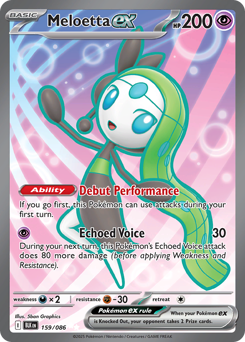 Meloetta ex - 159/086 — SV: Black Bolt