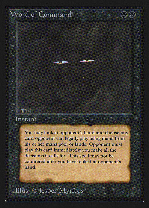 Word of Command (CE) card art