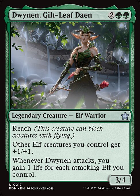 Dwynen, Gilt-Leaf Daen card art