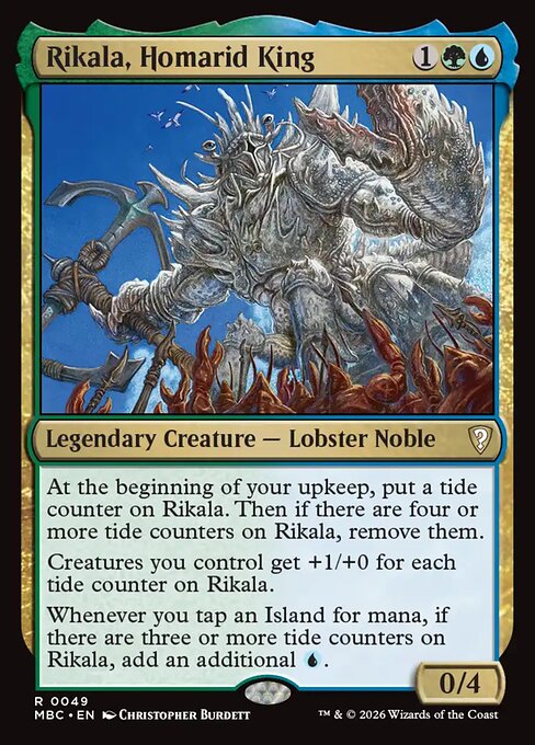 Rikala, Homarid King card art