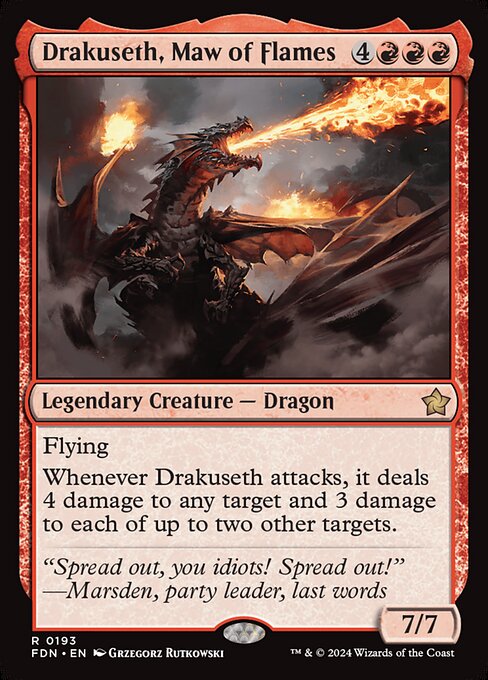Drakuseth, Maw of Flames card art