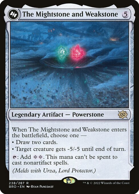 The Mightstone and Weakstone card art