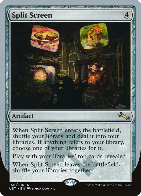 Split Screen card art