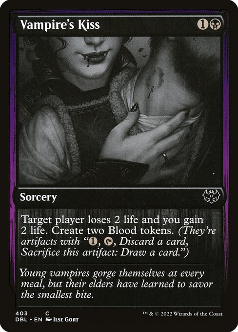 Vampire's Kiss card art