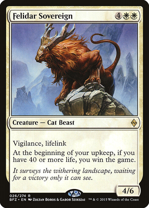 Felidar Sovereign card art