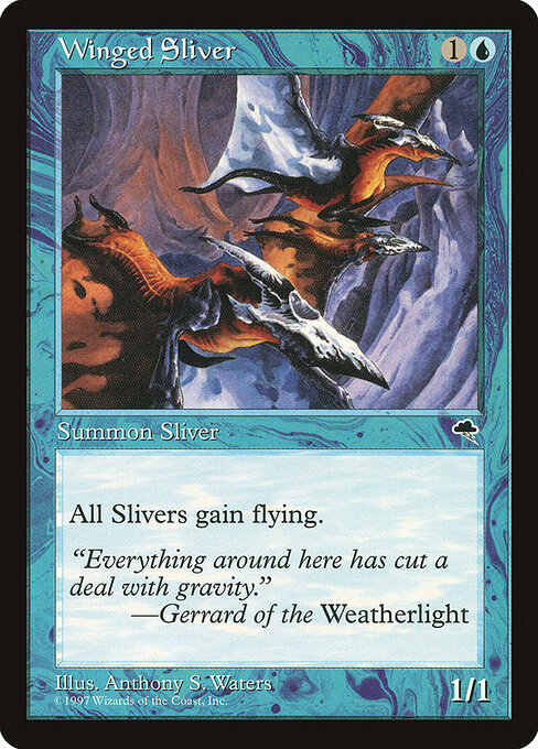 Winged Sliver card art