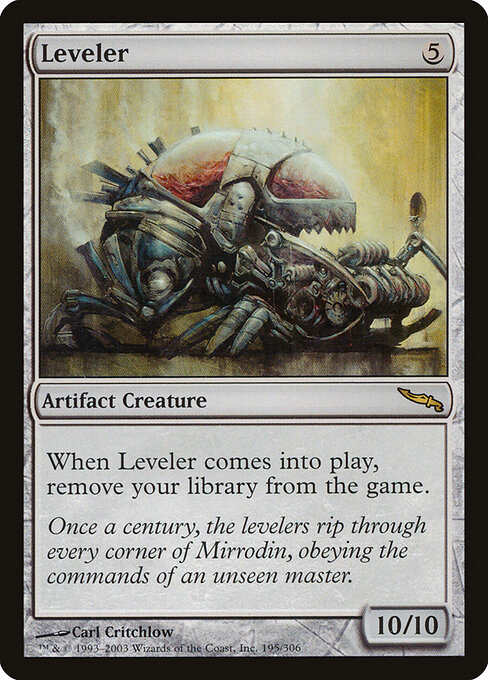 Leveler card art