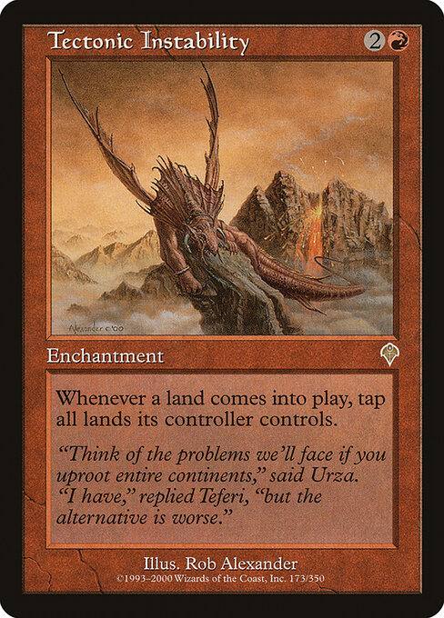 Tectonic Instability card art