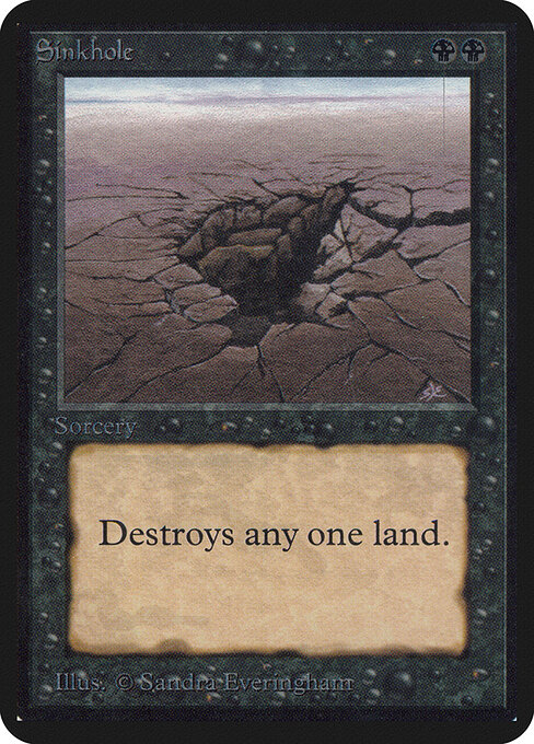 Sinkhole card art