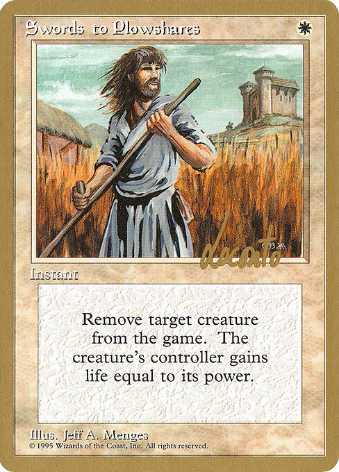 Swords to Plowshares card art