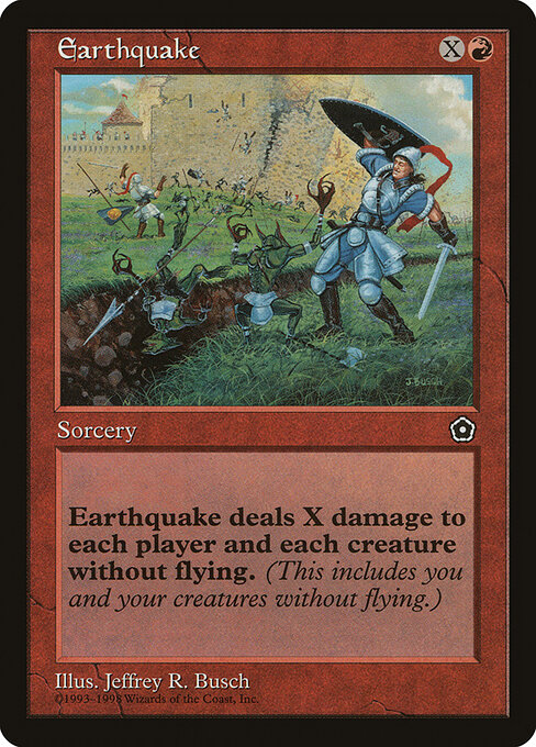 Earthquake card art
