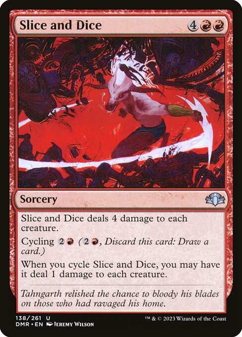 Slice and Dice card art