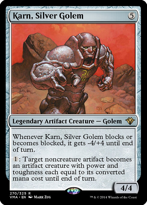 Karn, Silver Golem (Commander's Arsenal) card art