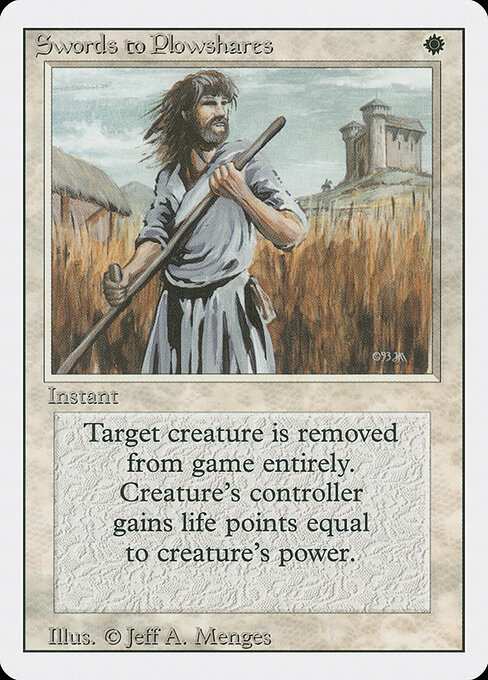 Swords to Plowshares card art