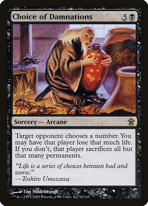 Choice of Damnations card art