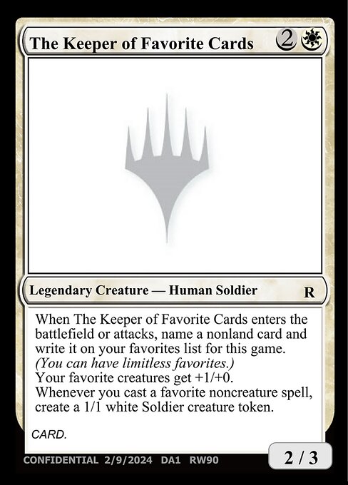 The Keeper of Favorite Cards (10/8/2024) card art