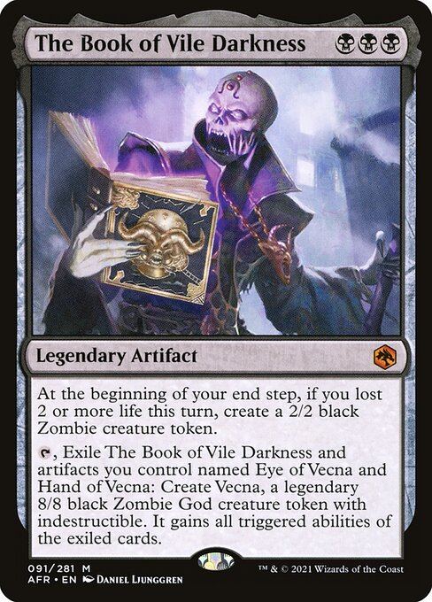 The Book of Vile Darkness card art