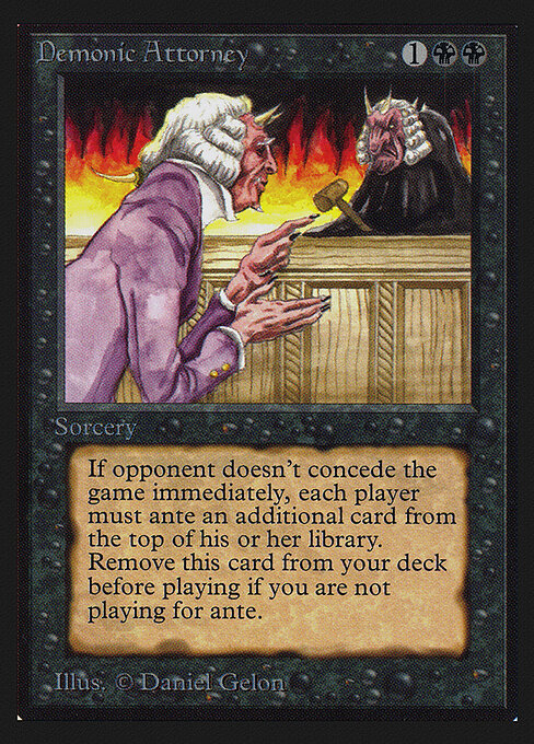 Demonic Attorney (CE) card art