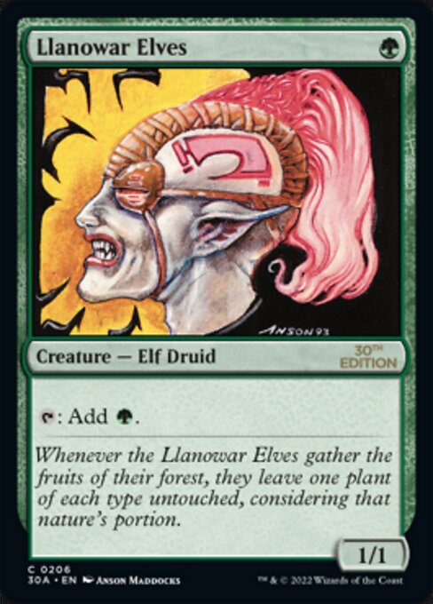 Llanowar Elves card art
