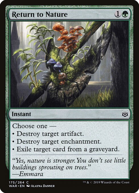 Return to Nature card art