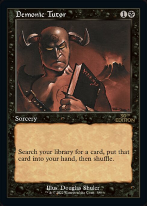 Demonic Tutor card art
