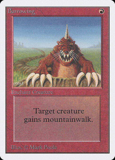 Burrowing card art