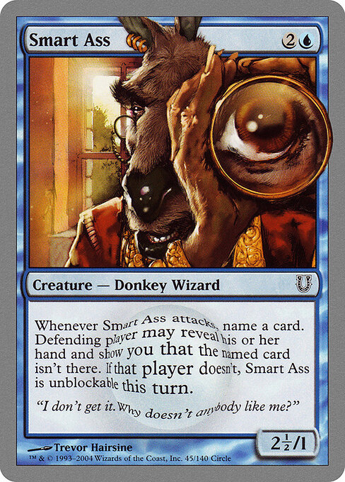 Smart Ass card art