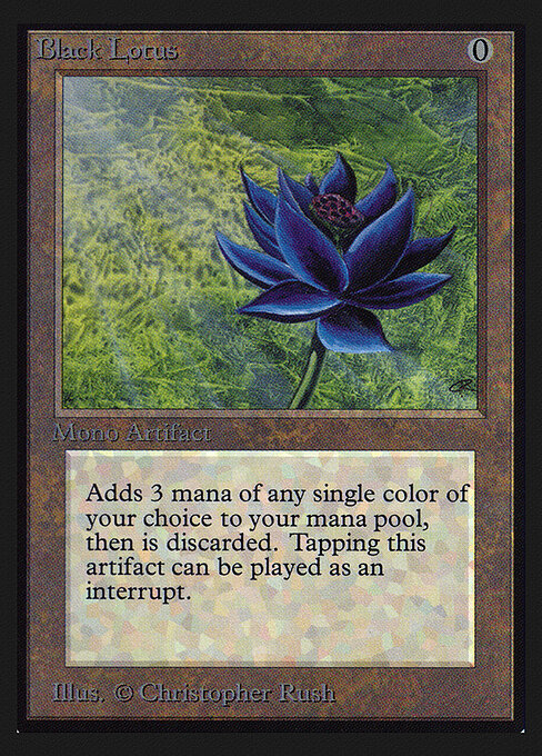 Black Lotus card art