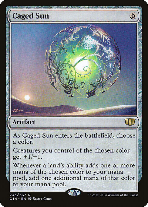 Caged Sun card art