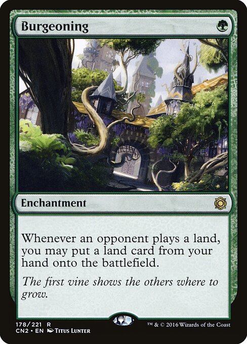 Burgeoning card art
