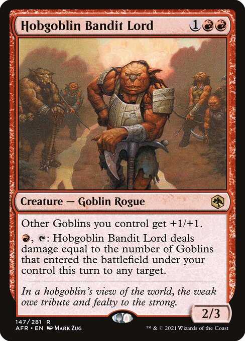 Hobgoblin Bandit Lord card art