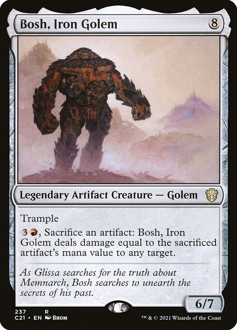 Bosh, Iron Golem card art