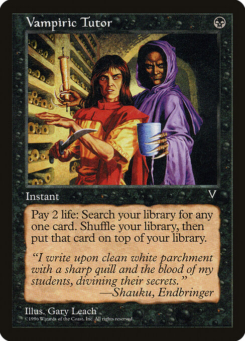 Vampiric Tutor card art