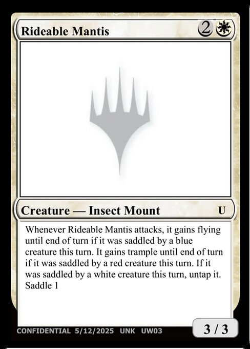 Rideable Mantis card art