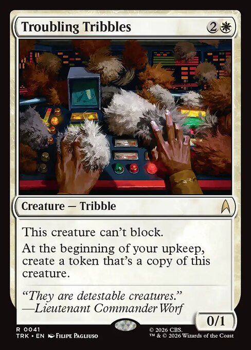 Troubling Tribbles card art