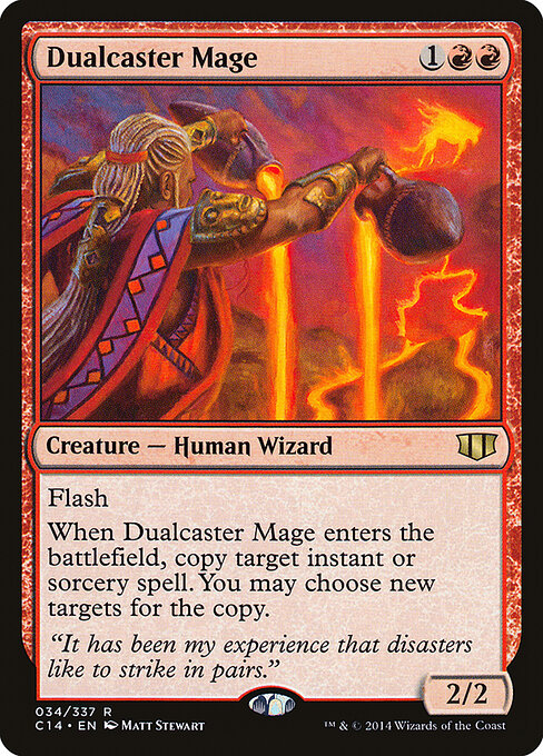 Dualcaster Mage card art