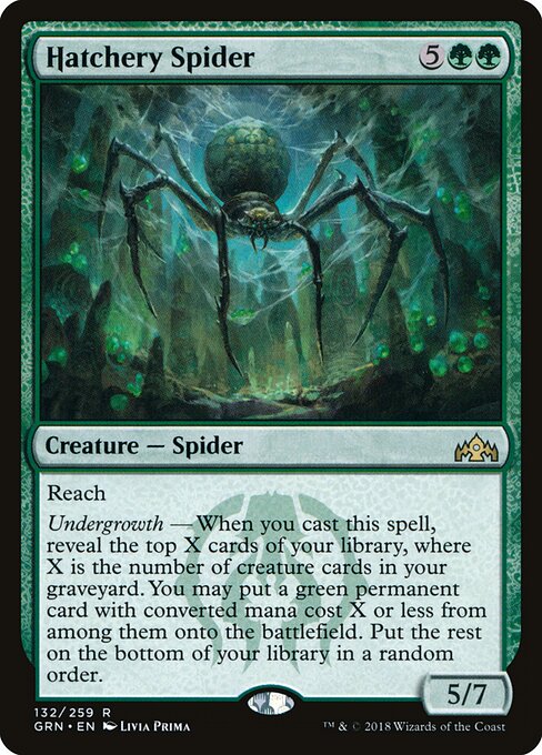 Hatchery Spider card art