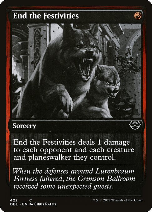 End the Festivities card art