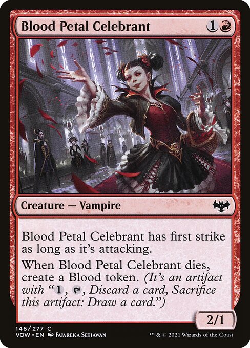 Blood Petal Celebrant card art