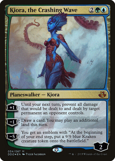 Kiora, the Crashing Wave card art