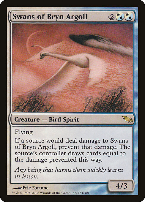 Swans of Bryn Argoll card art