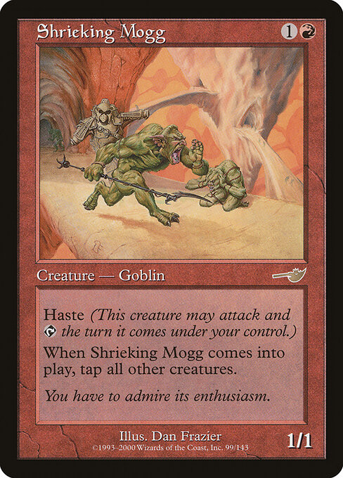 Shrieking Mogg card art