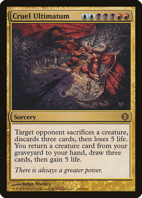 Cruel Ultimatum card art