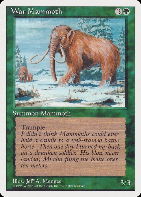 War Mammoth card art