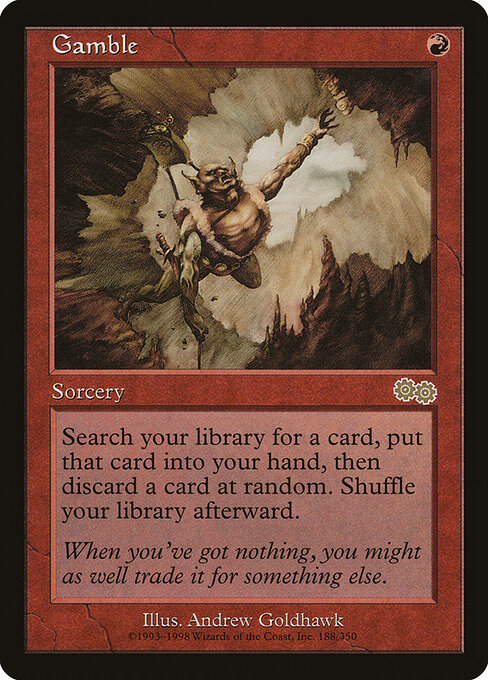 Gamble card art