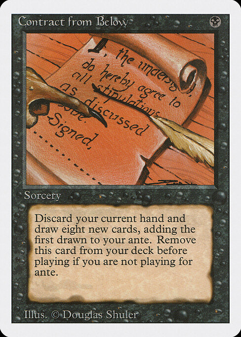 Contract from Below card art