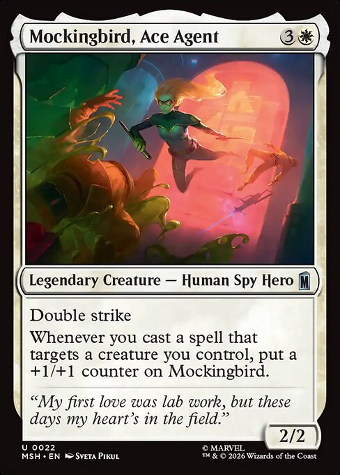 Mockingbird, Ace Agent card art